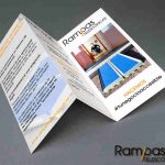 Triptico de rampas para eliminación de barreras arquitectónicas.