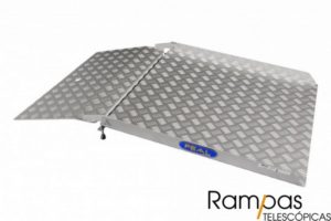 Rampa plegable en 2 partes para acceso en terraza