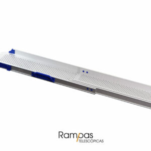 rampa doble vía telescópica para silla de ruedas