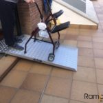 rampa para salvar umbrales de terrazas