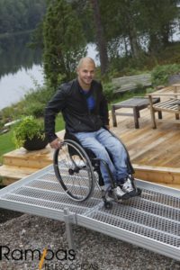 rampa modular feal para sillas de ruedas