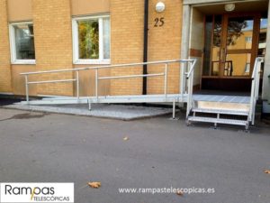 rampa modular feal para oficinas sin obras