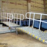 rampa modular en alquiler roll@ramp con barandillas