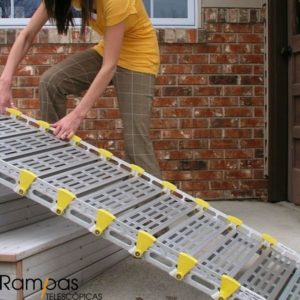 fácil instalación de rampa roll@ramp enrollable