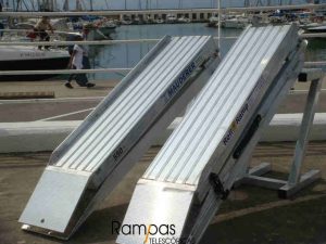 rampas plegables doble vía con bordes exteriores FEAL