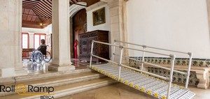 rampa enrollable sin obras roll@ramp en palacio de Sintra