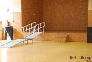 rampa modular roll@ramp para silla de ruedas