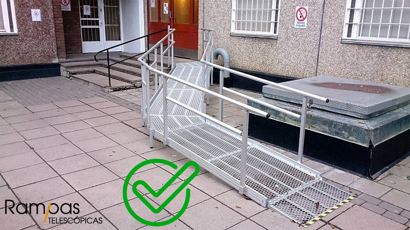 Cómo saber usar una rampa portátil en unas escaleras ?