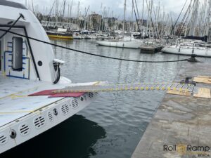rampa enrollable rollaramp para yate
